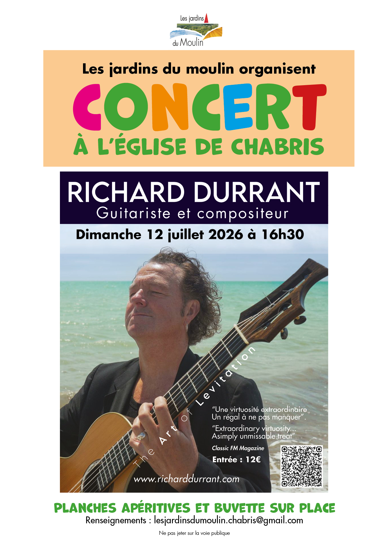 Les jardins du Moulin : concert