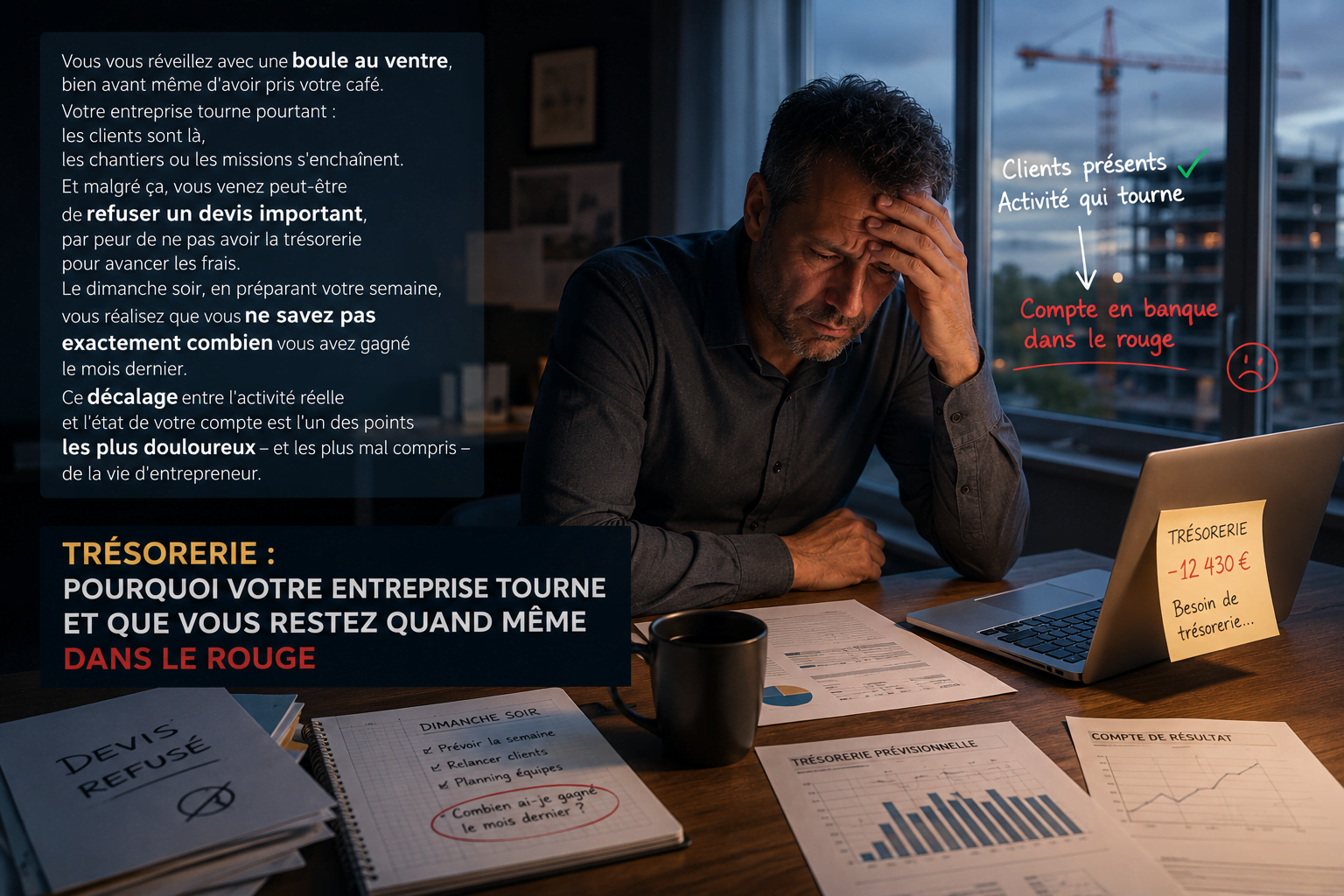 Trésorerie : pourquoi votre entreprise tourne et que vous restez quand même dans le rouge