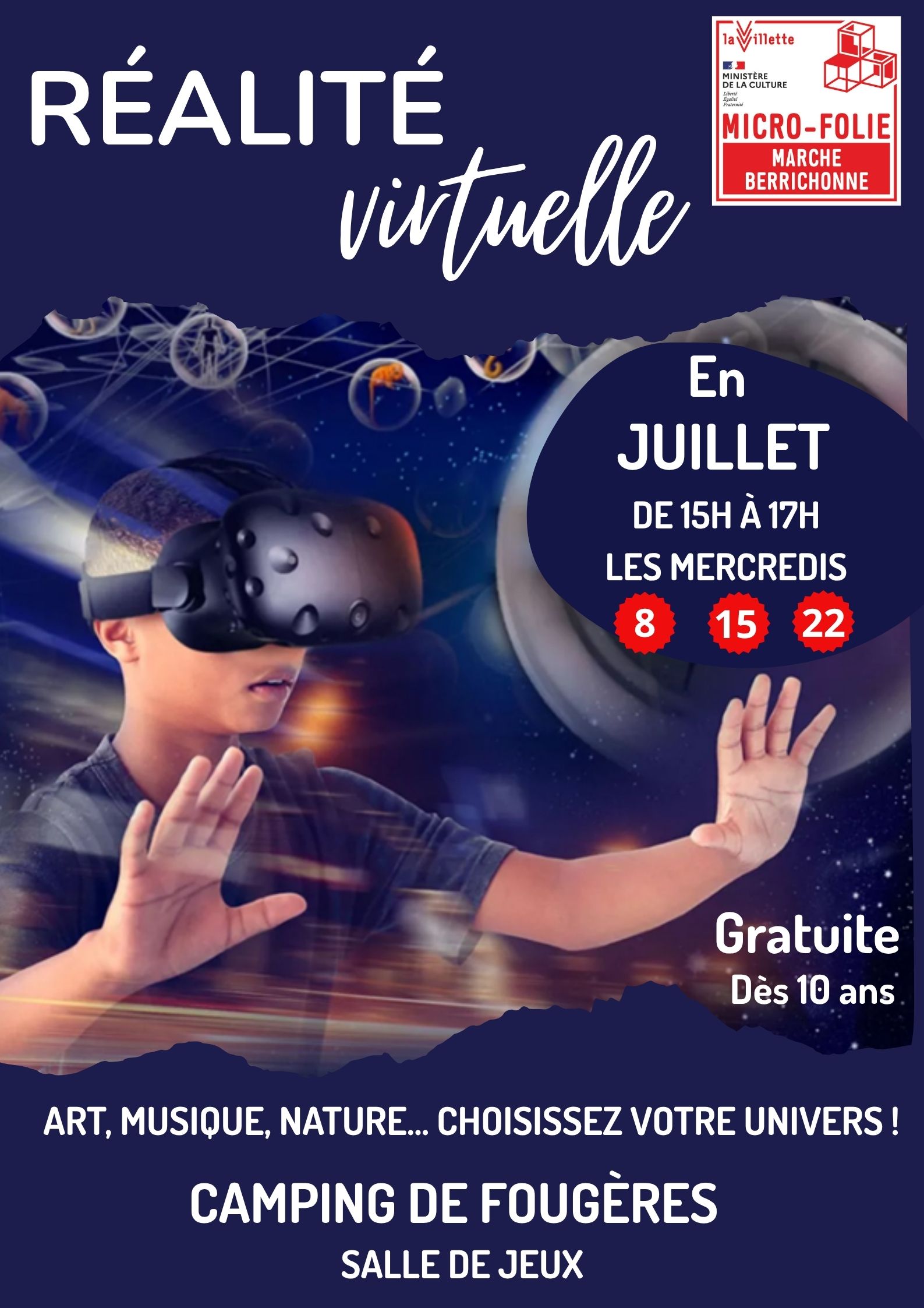 Affiche realite virtuelle micro folie