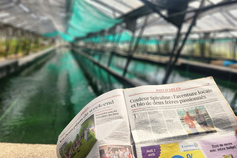 Couleur Spiruline à l'honneur dans le journal La Provence !