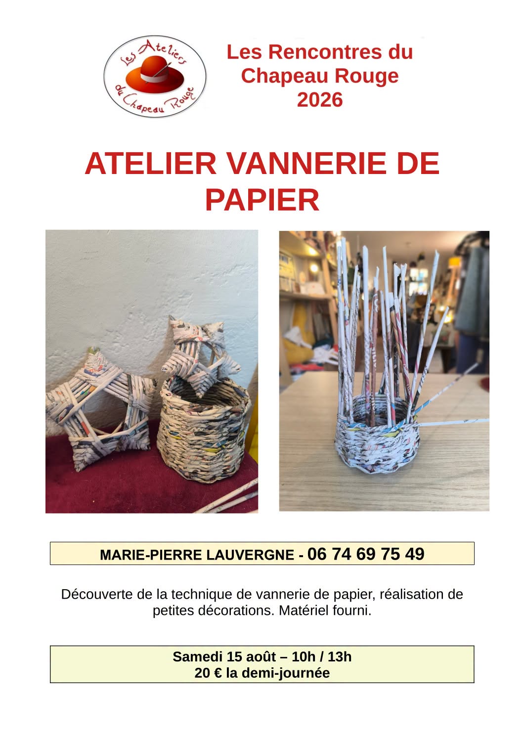 Vannerie de papier
