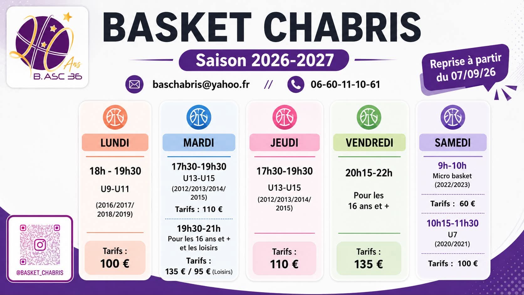 Reprise du basket