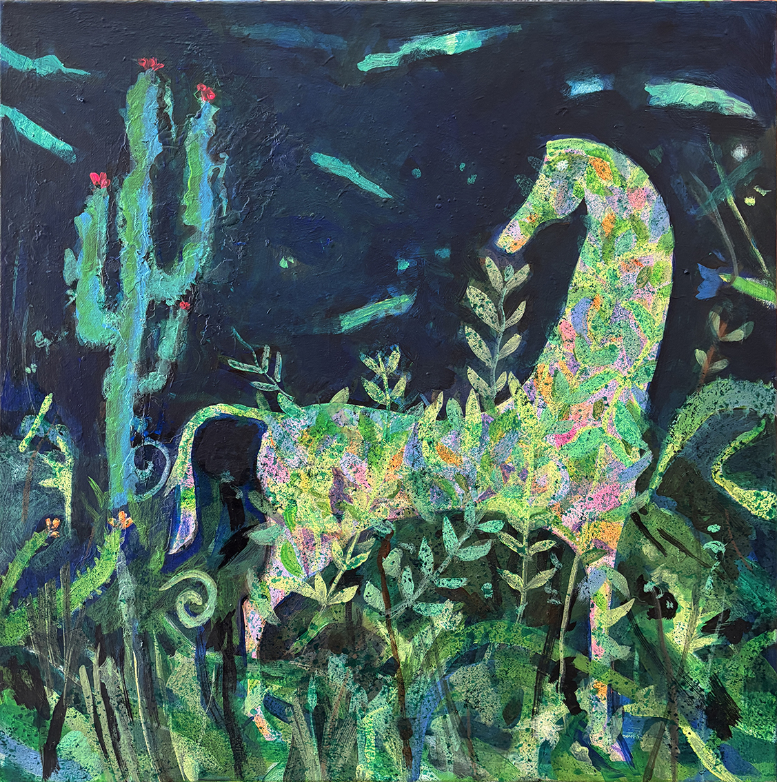 CLAIR DE LUNE
Acrylique  sur toile 60 x 60 cm