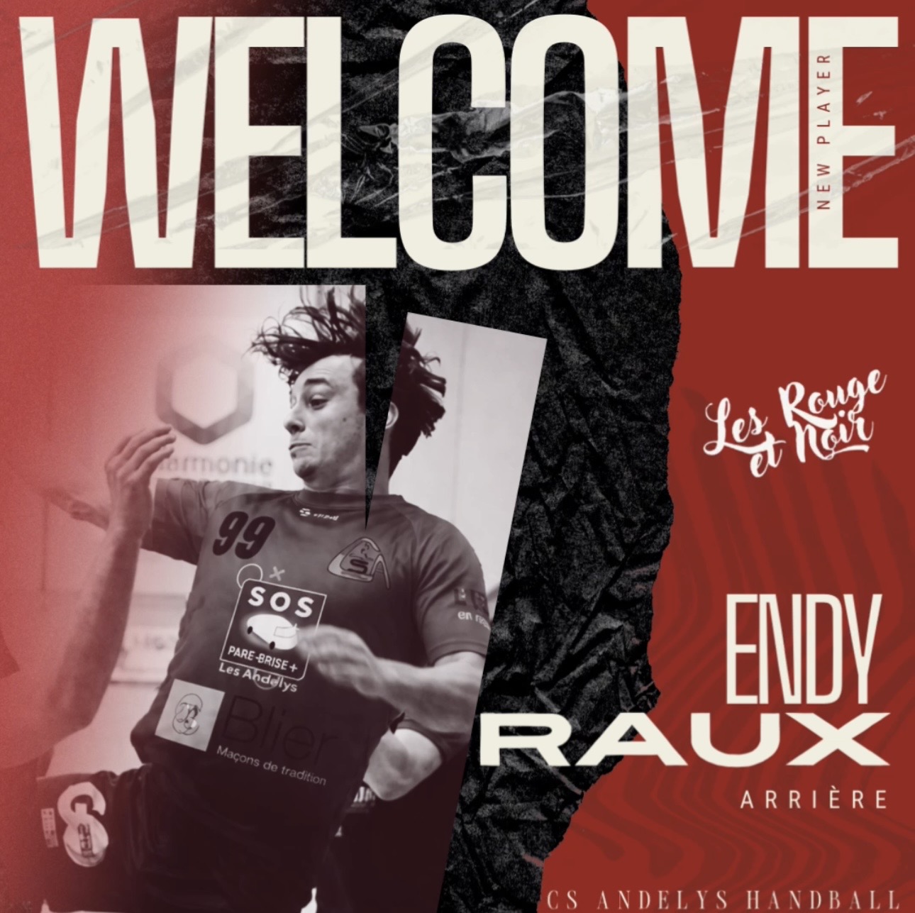 Endy Raux est Rouge&Noir
