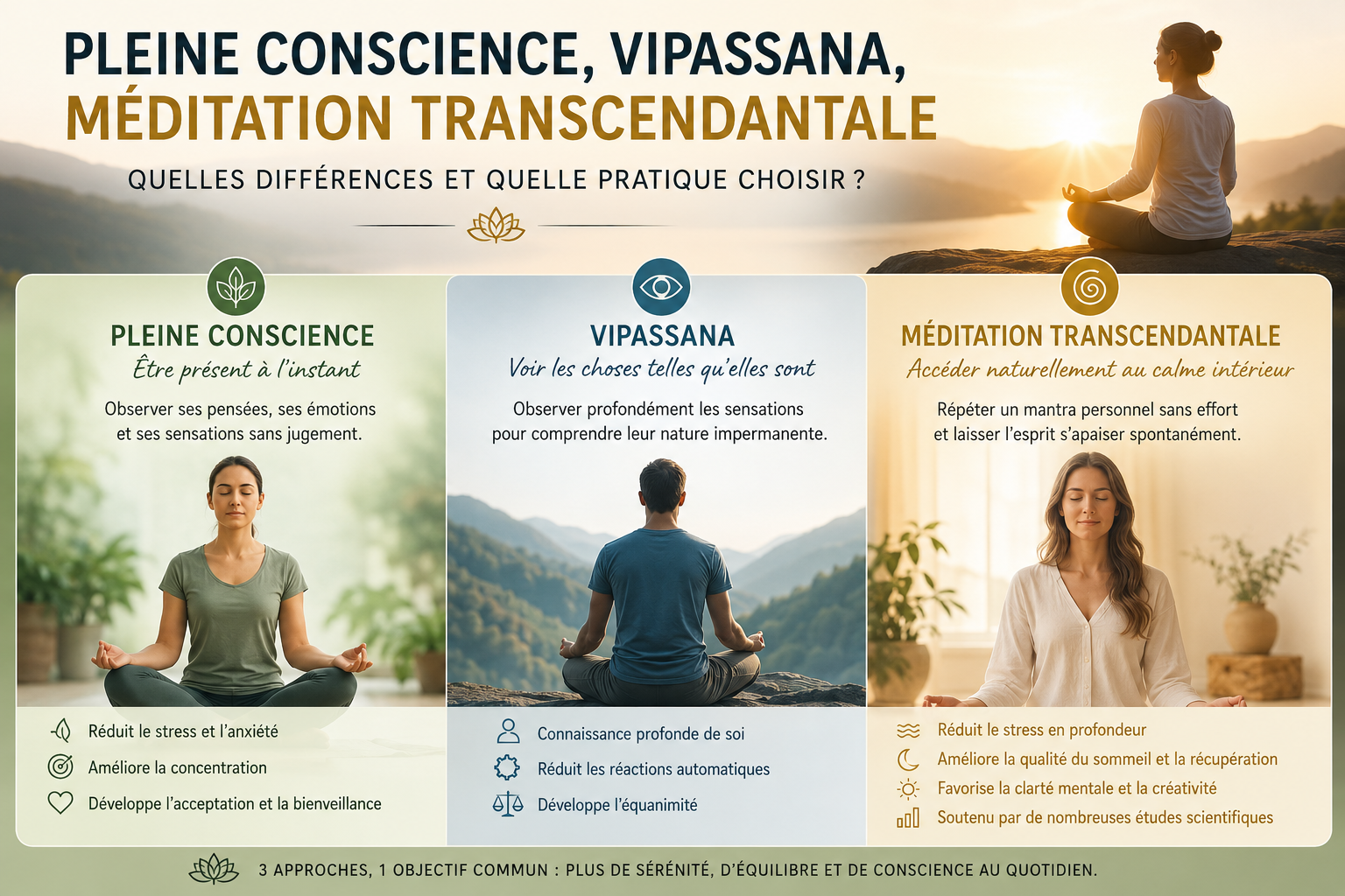 Quelle méditation choisir ?