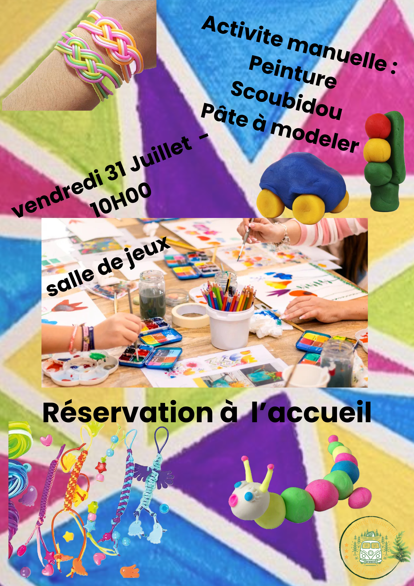 Acticite manuelle peinture scoubidou pate a modeler