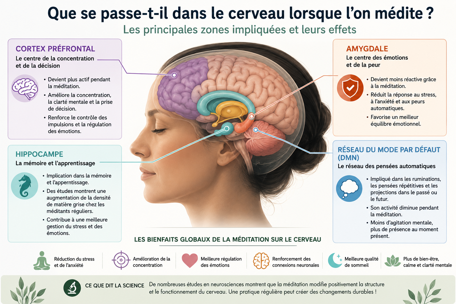 Que se passe-t-il dans le cerveau lorsque l'on médite ?