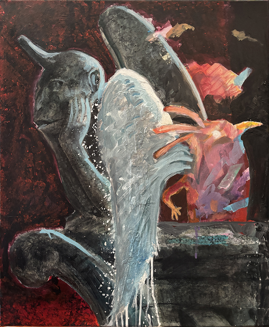 ANGÉLIQUE
Acrylique  sur toile 65  x 54 cm 

