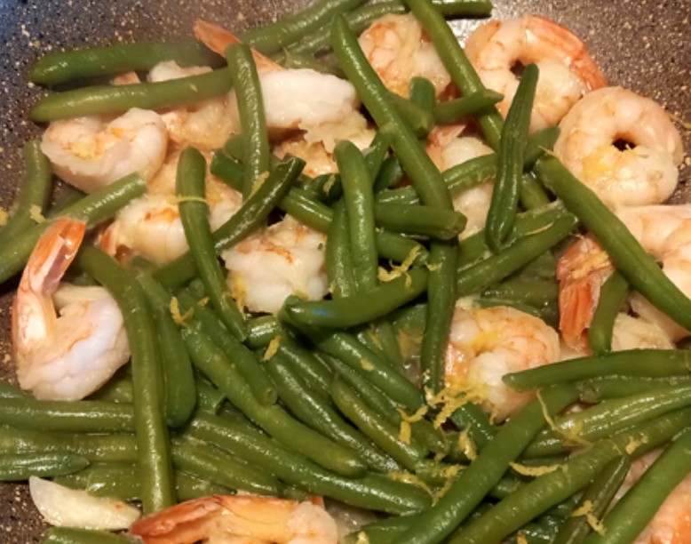 Salade-de-haricots-verts-aux-crevettes