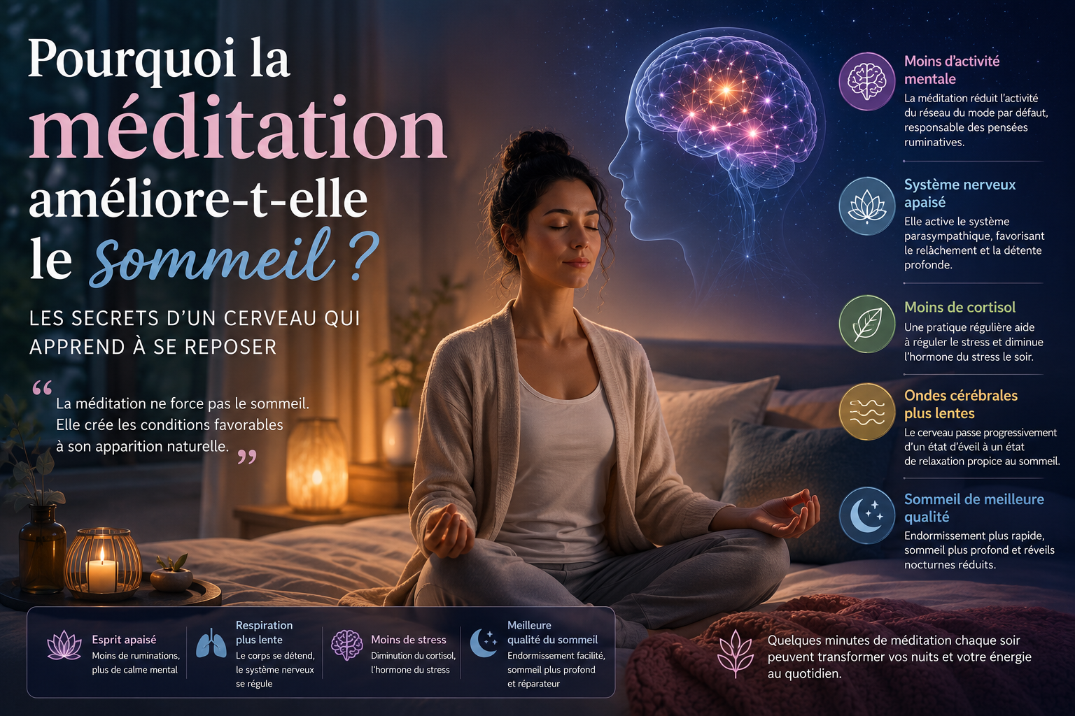 Pourquoi la méditation améliore-t-elle le sommeil ? 