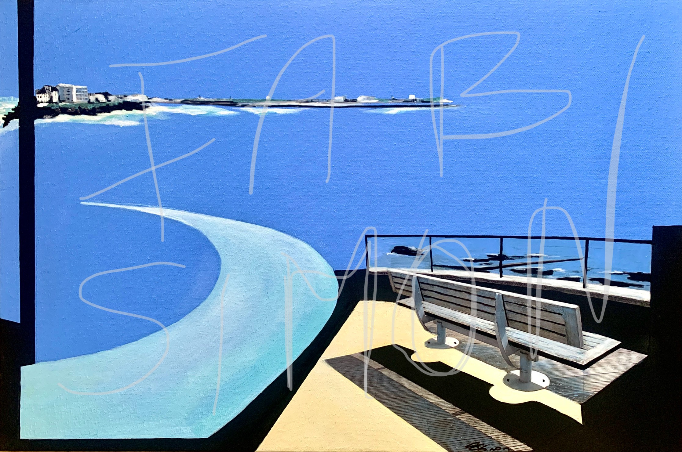 Baie bleue 3 st gilles 2026 40x60