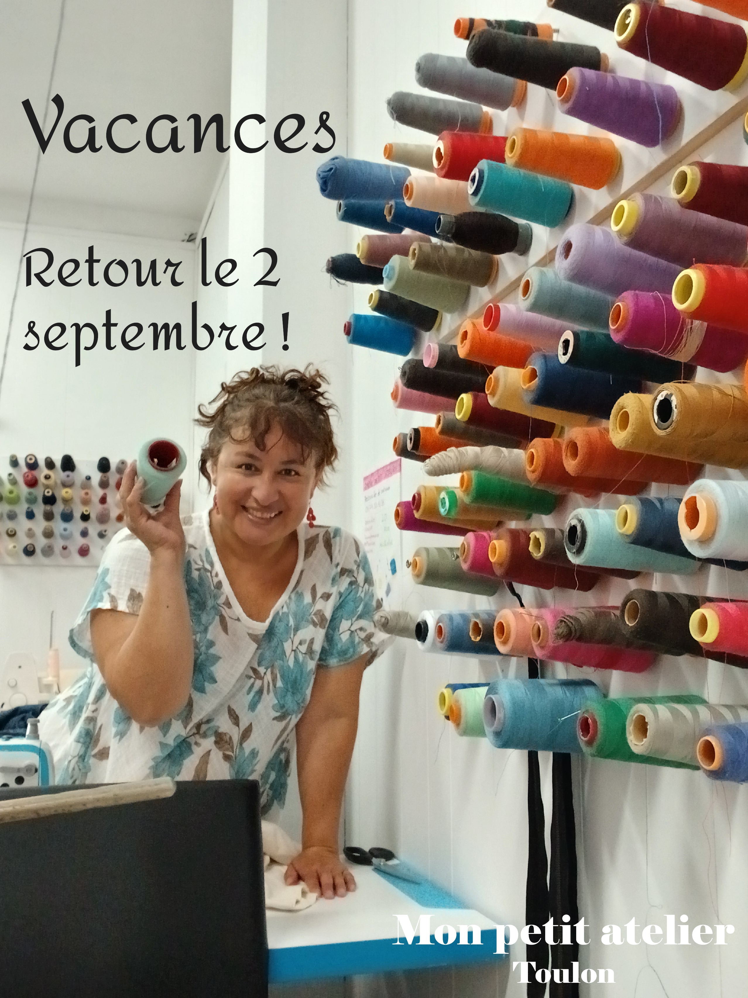 L'heure des vacances pour Mon petit atelier