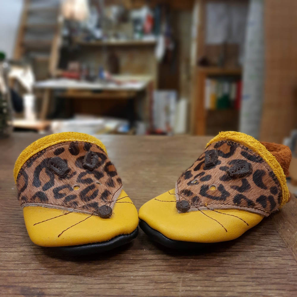 Chaussons en cuir bebe anna bauer