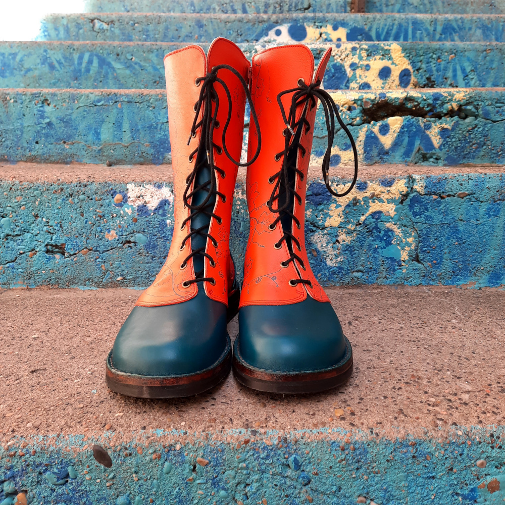 Bottines hautes sur mesure anna bauer