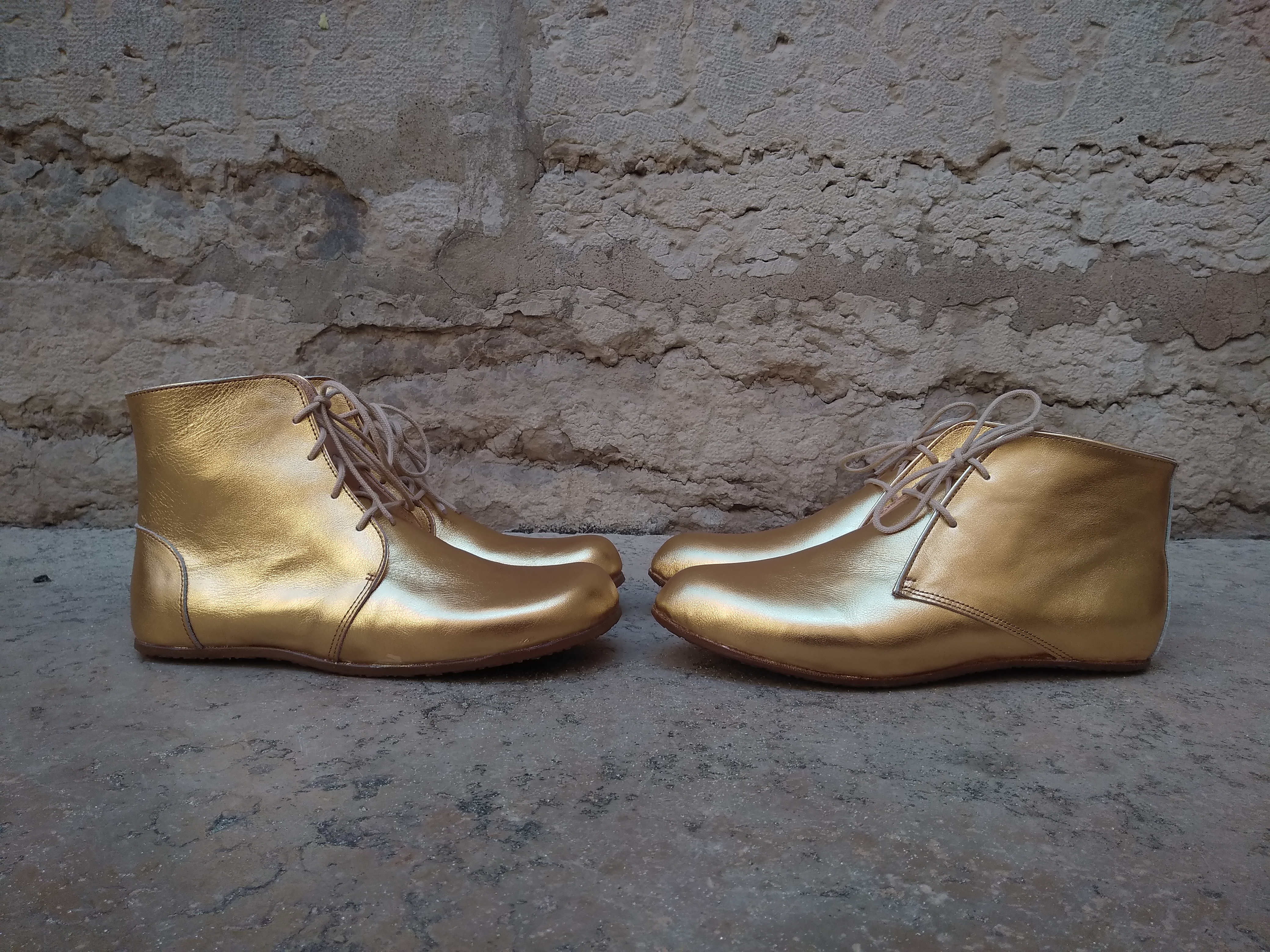 Anna bauer chaussures sur mesure dore