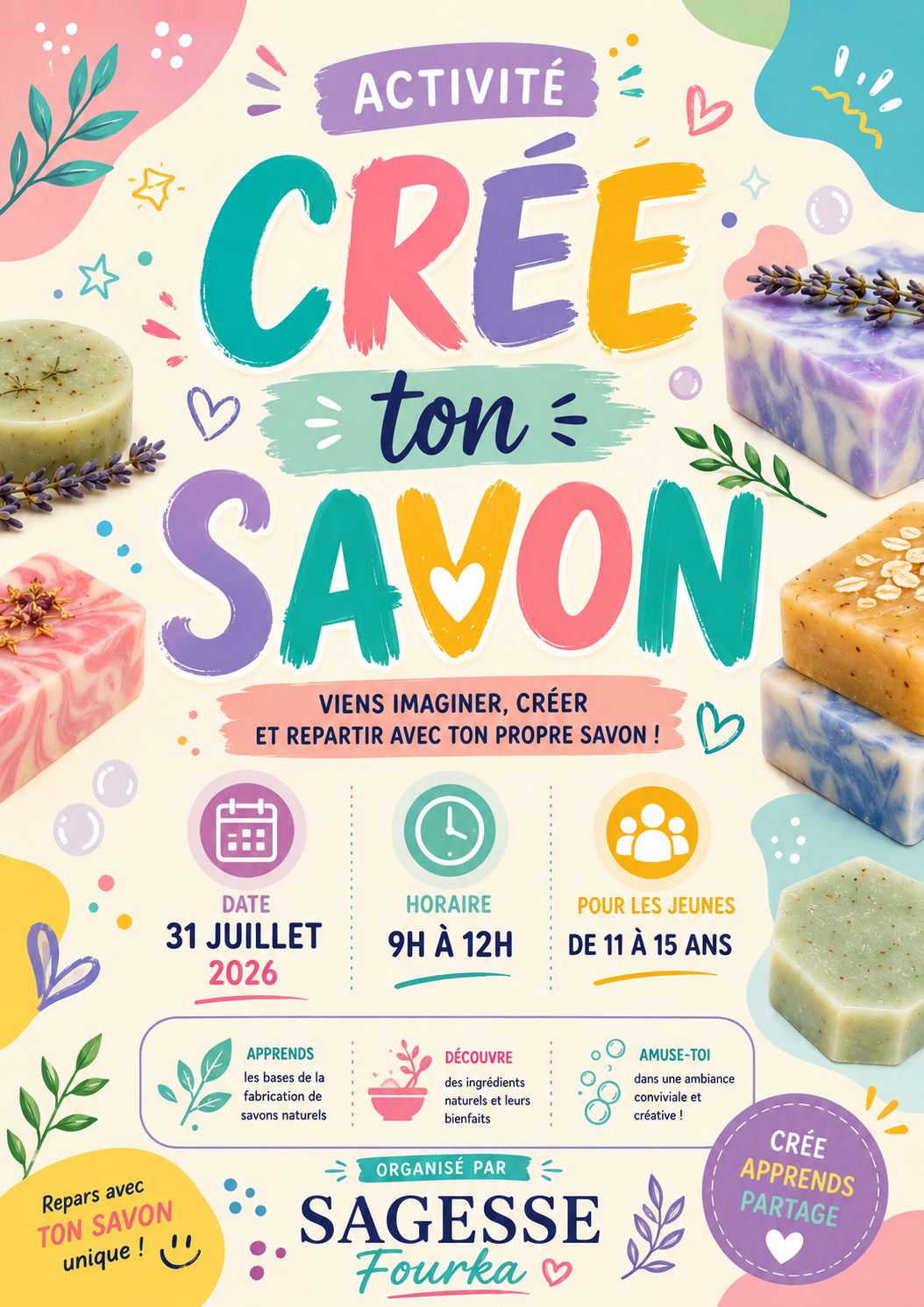 Affiche cree ton savon