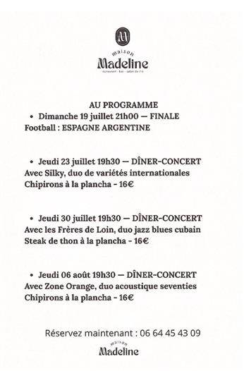 Soirée Concert à la Maison Madeline