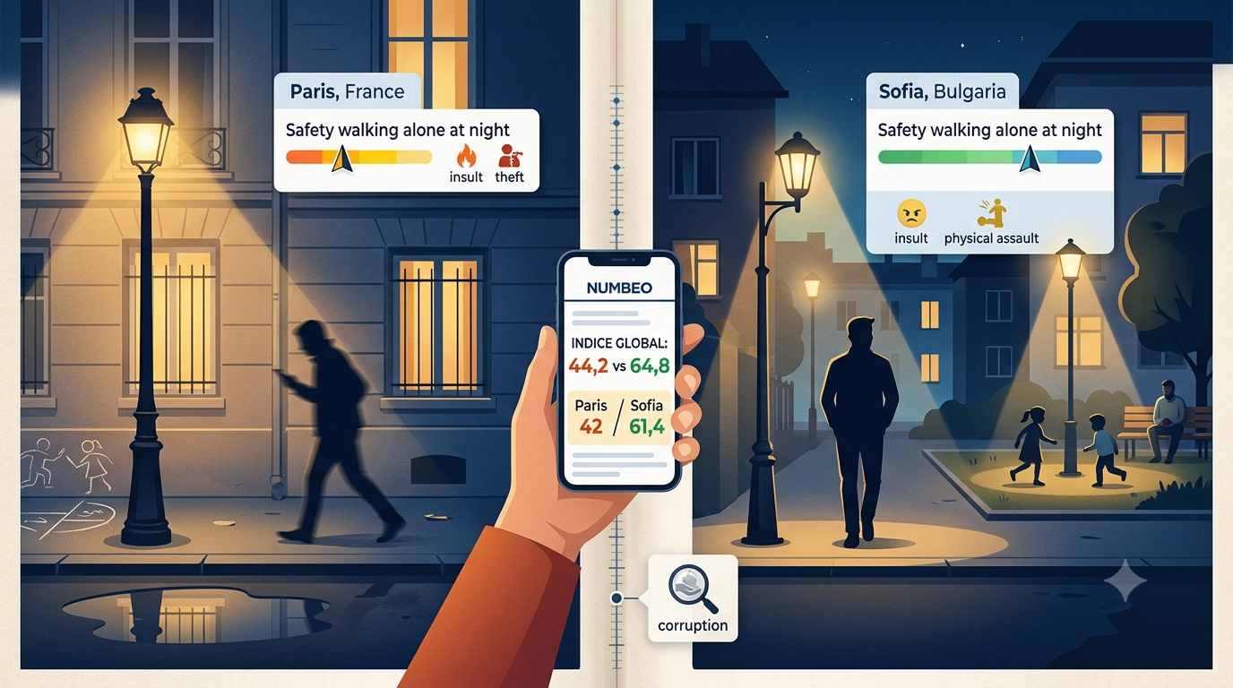 Sécurité personnelle : France vs Bulgarie