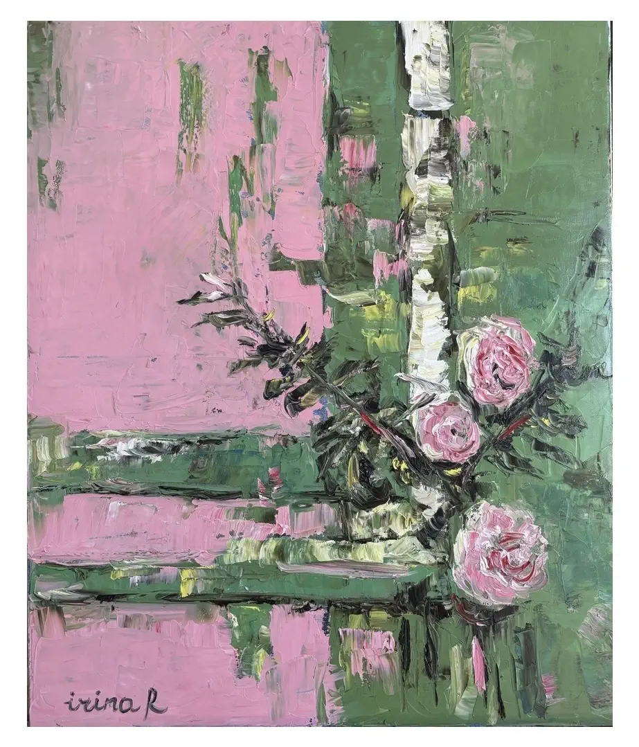 Roses et epines peinture irinart 1 