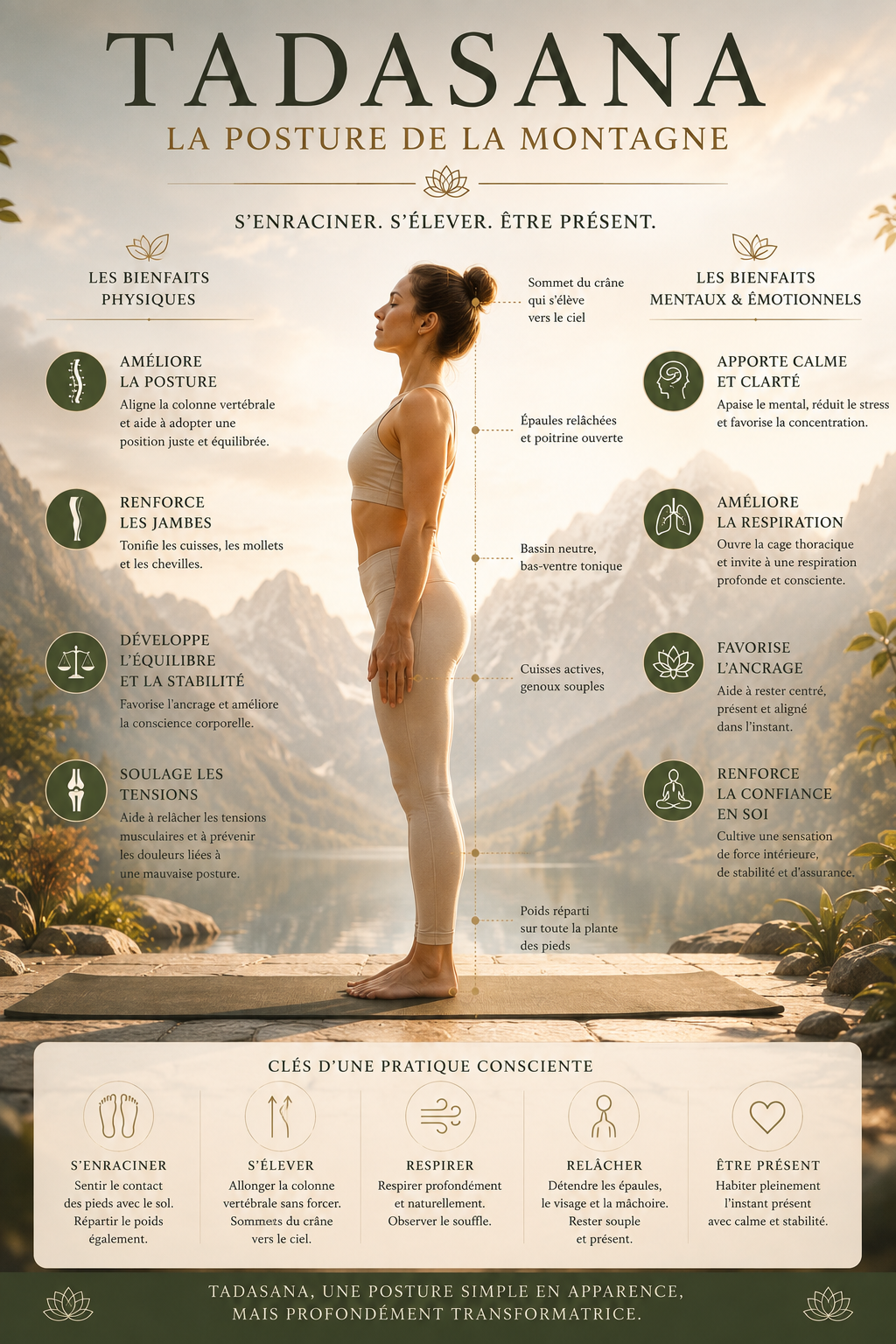 Tadasana : la posture de la montagne 