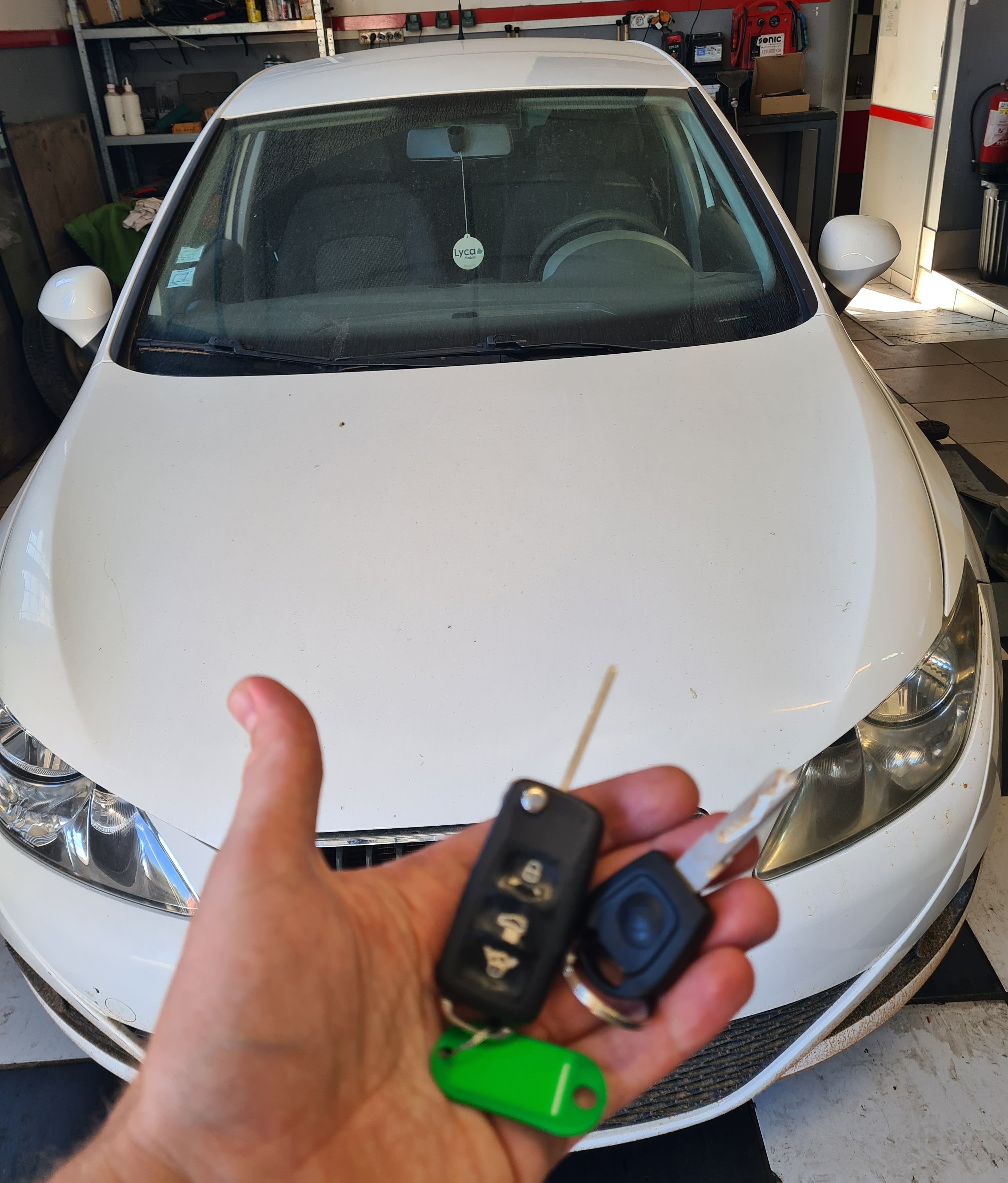 Double de clé SEAT IBIZA avec anti-démarrage