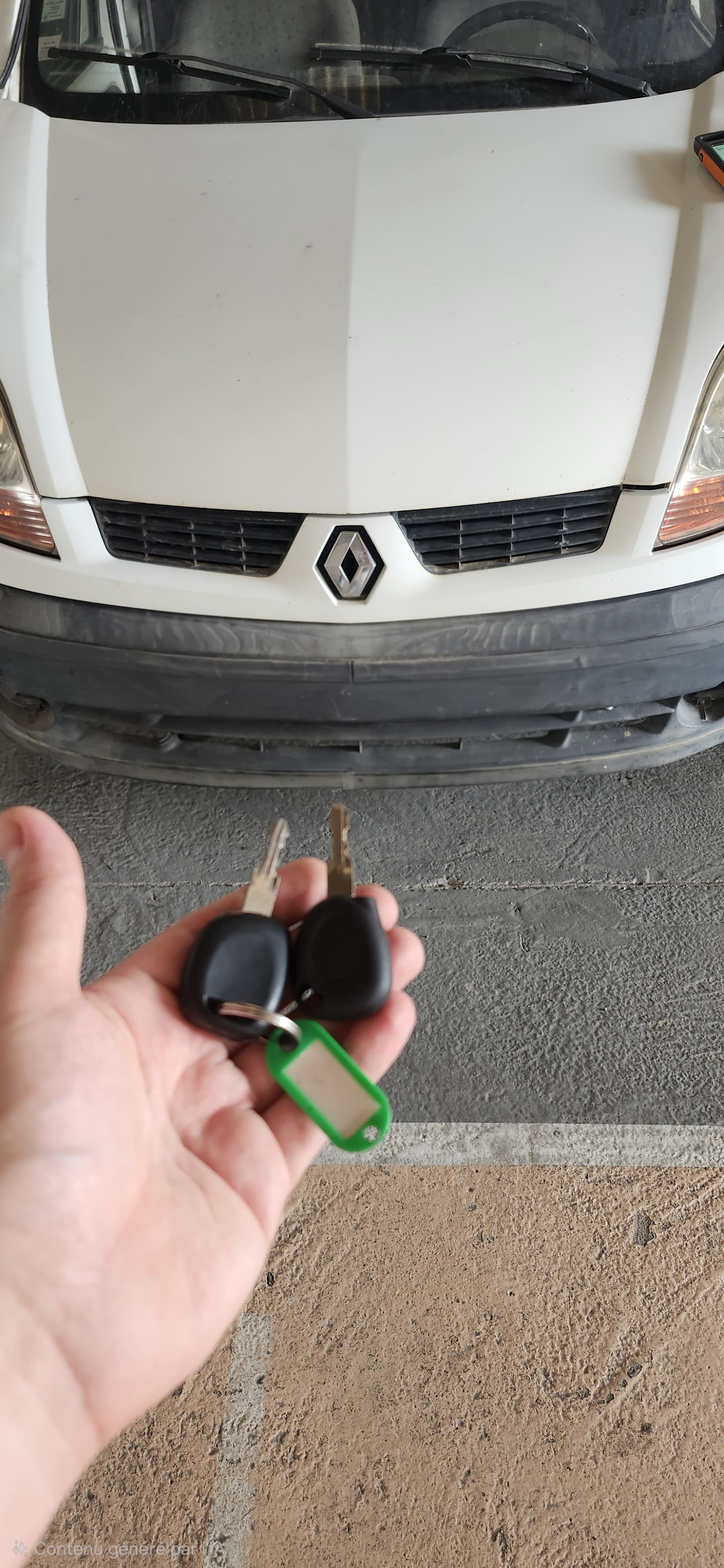 Double de clé Renault Kangoo avec anti-démarrage