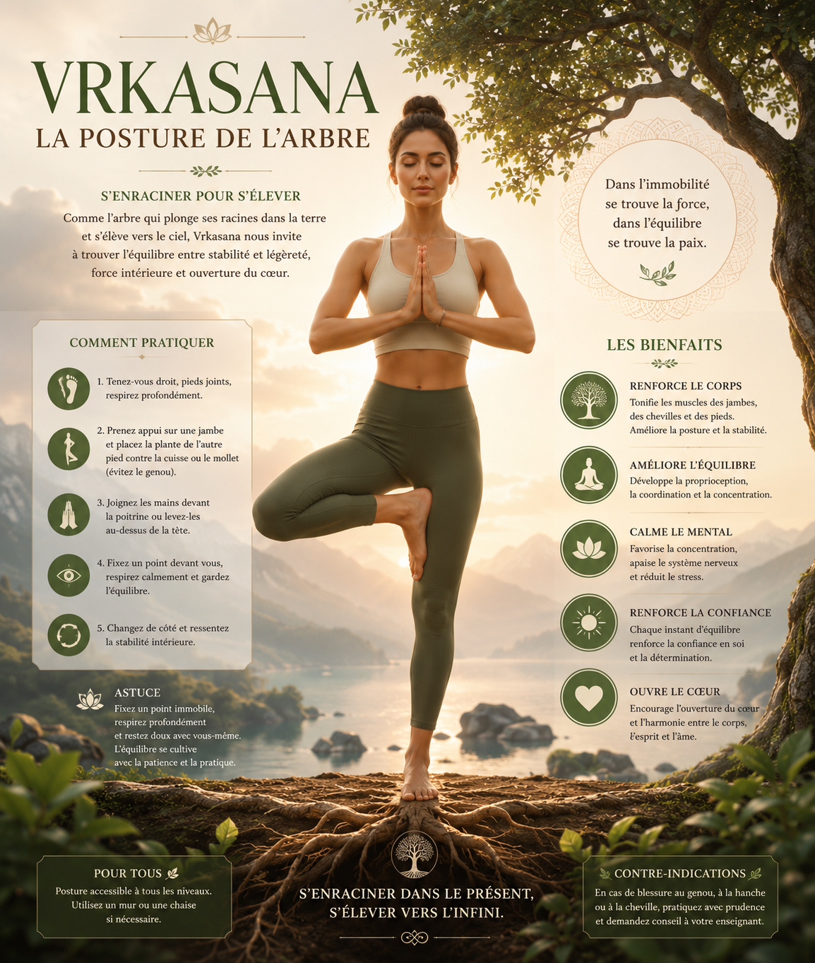 Vrksasana, la posture de l’Arbre