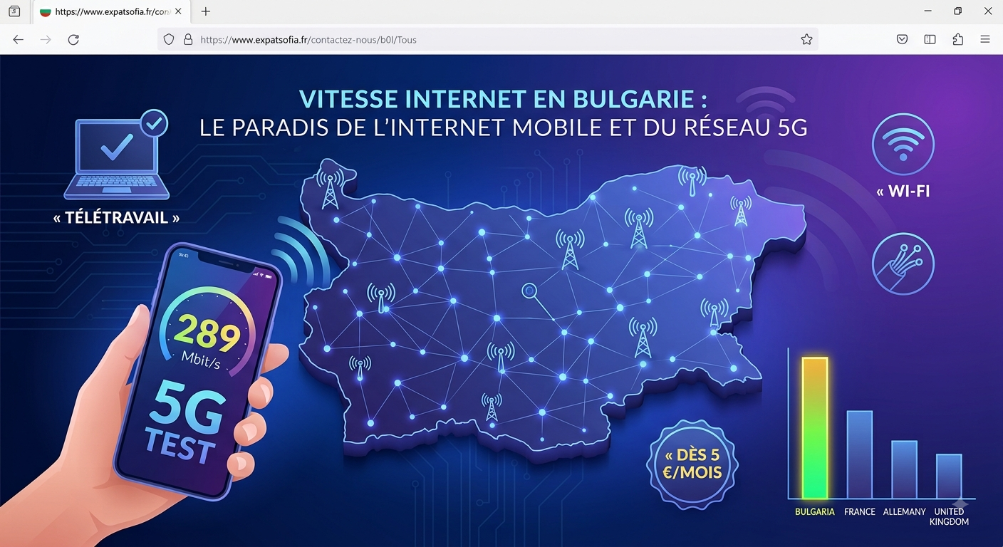 Internet en Bulgarie : Le paradis de l’internet mobile et du réseau 5G