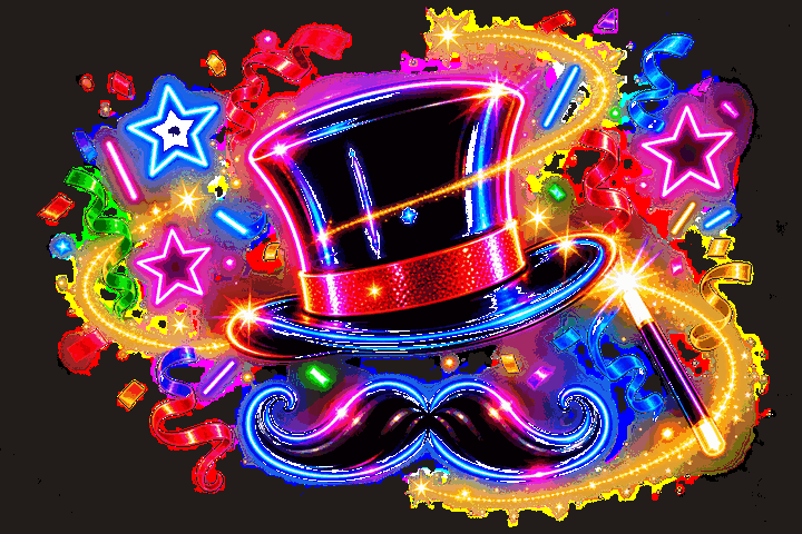 Logo boite costumes neon halo