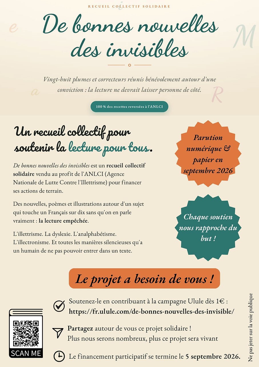 J'ai écrit une nouvelle…