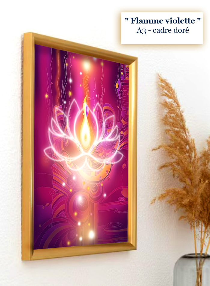 Flamme violette