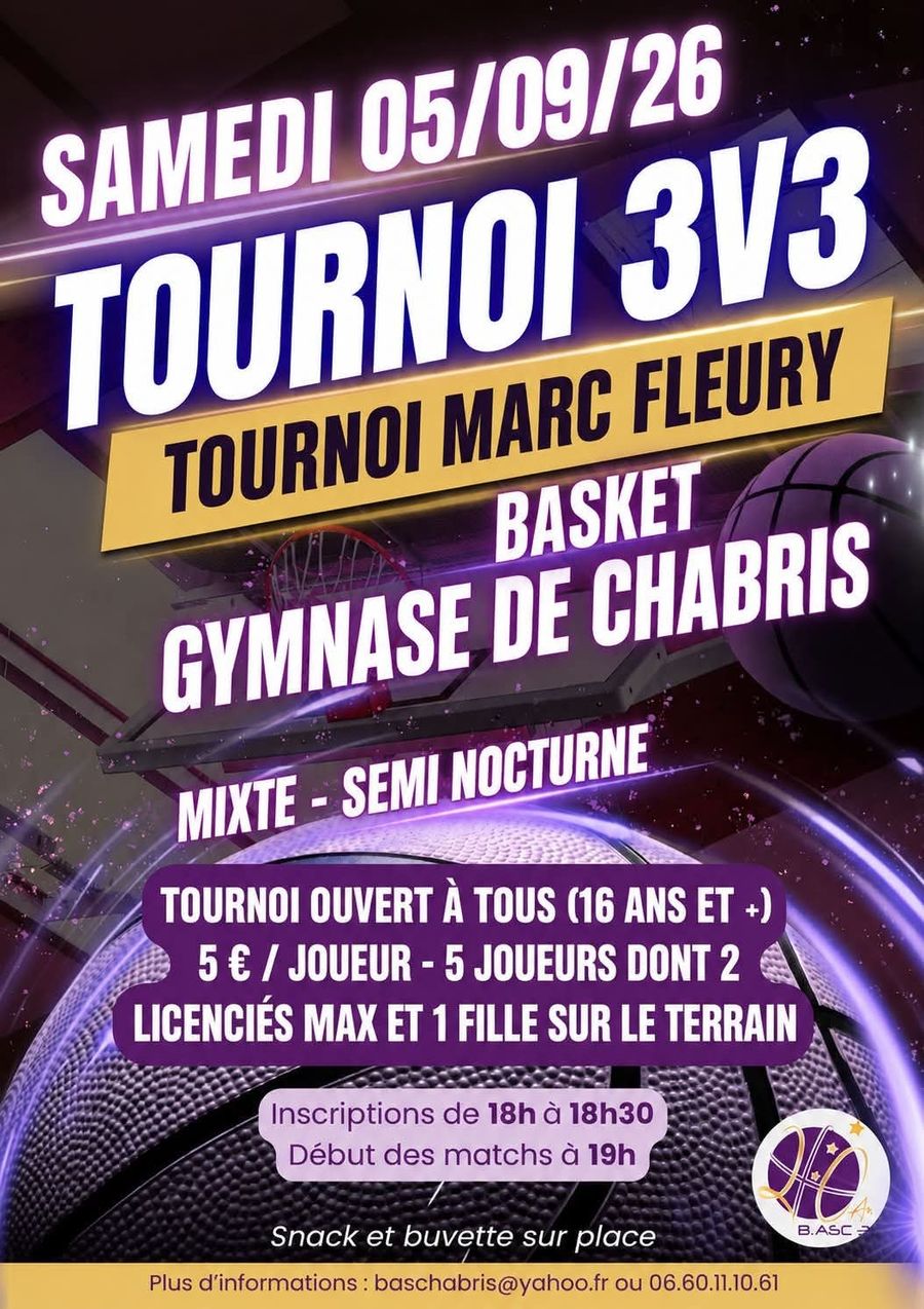 Basket : tournoi 3V3 Marc Fleury