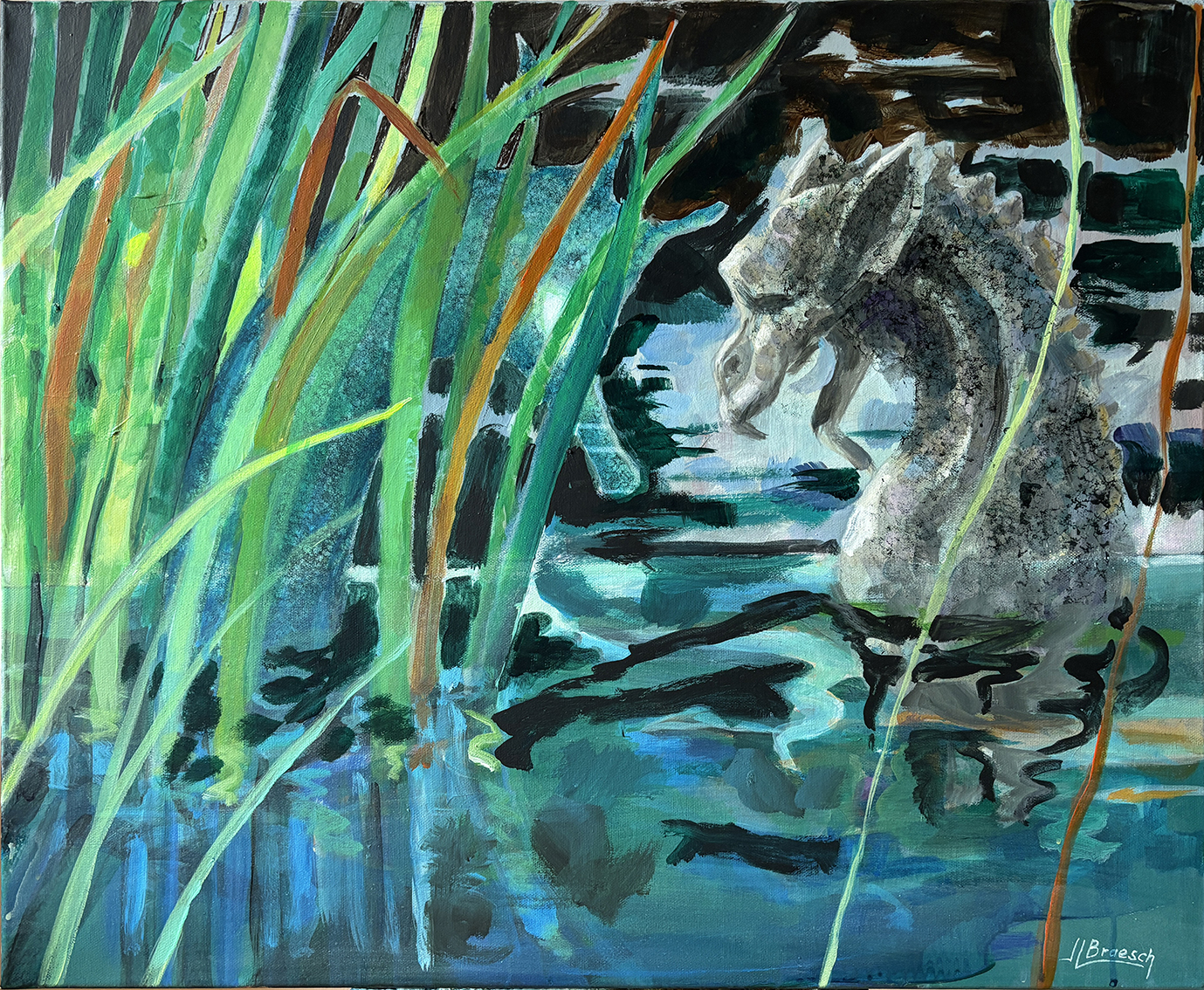VOUS ICI ?
Acrylique sur toile 59 x 72 cm
