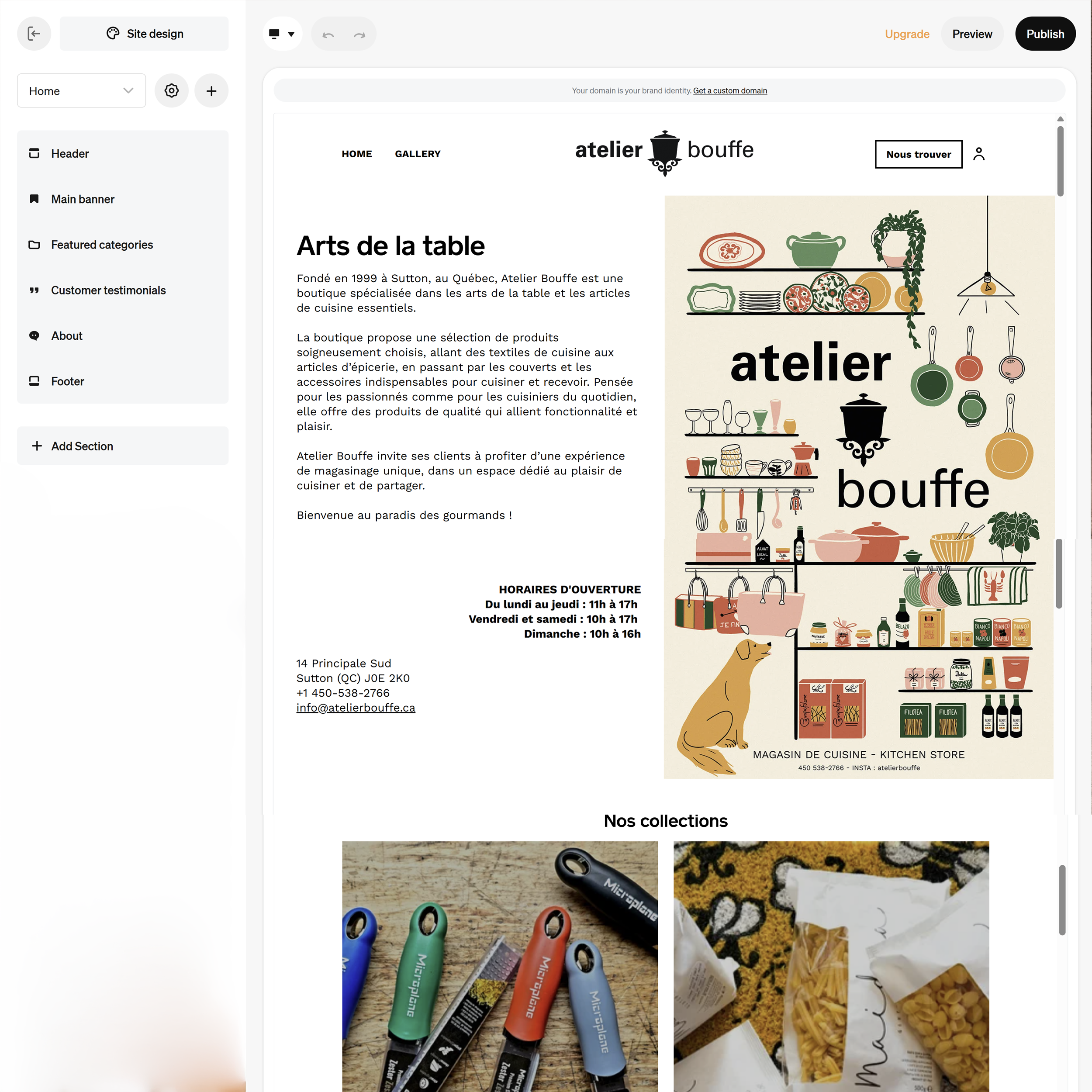 Atelier bouffe site