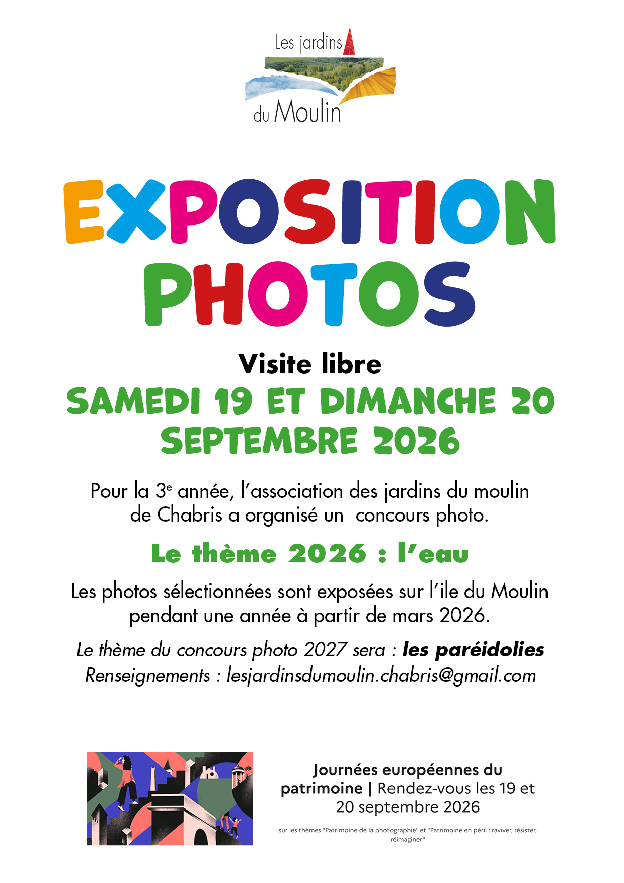 Les jardins du moulin : expo photos