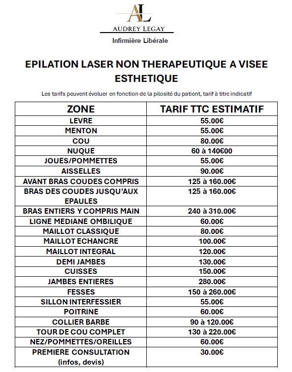 Tarifs-laser