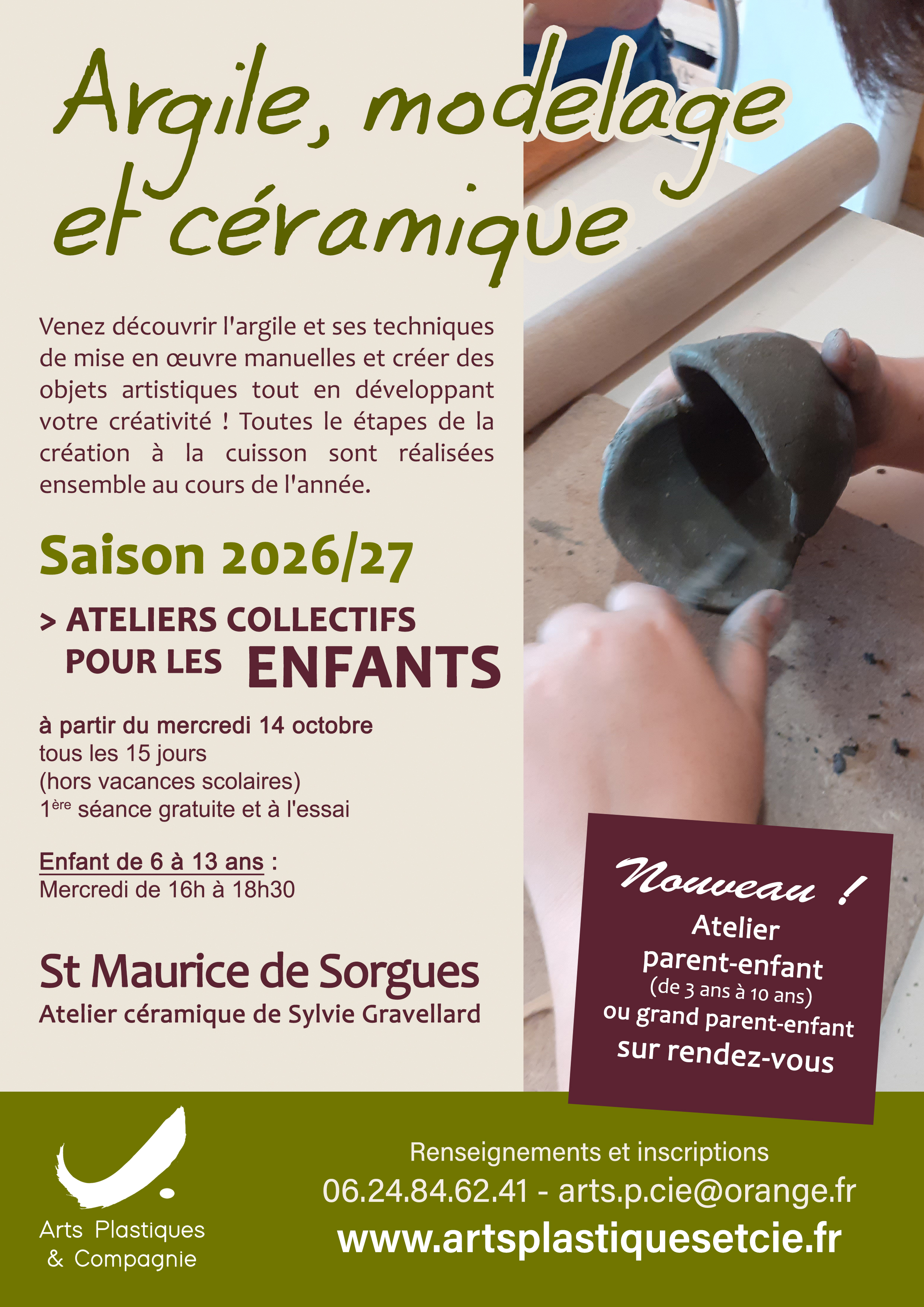 Affiche ateliers enfants rentre2026