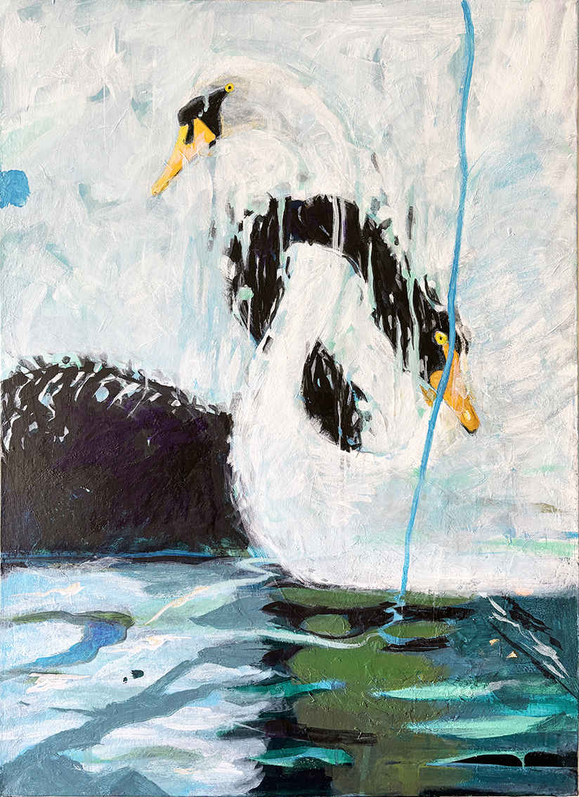 CŒURS CROISÉS
Acrylique sur toile 100 x 73 cm
