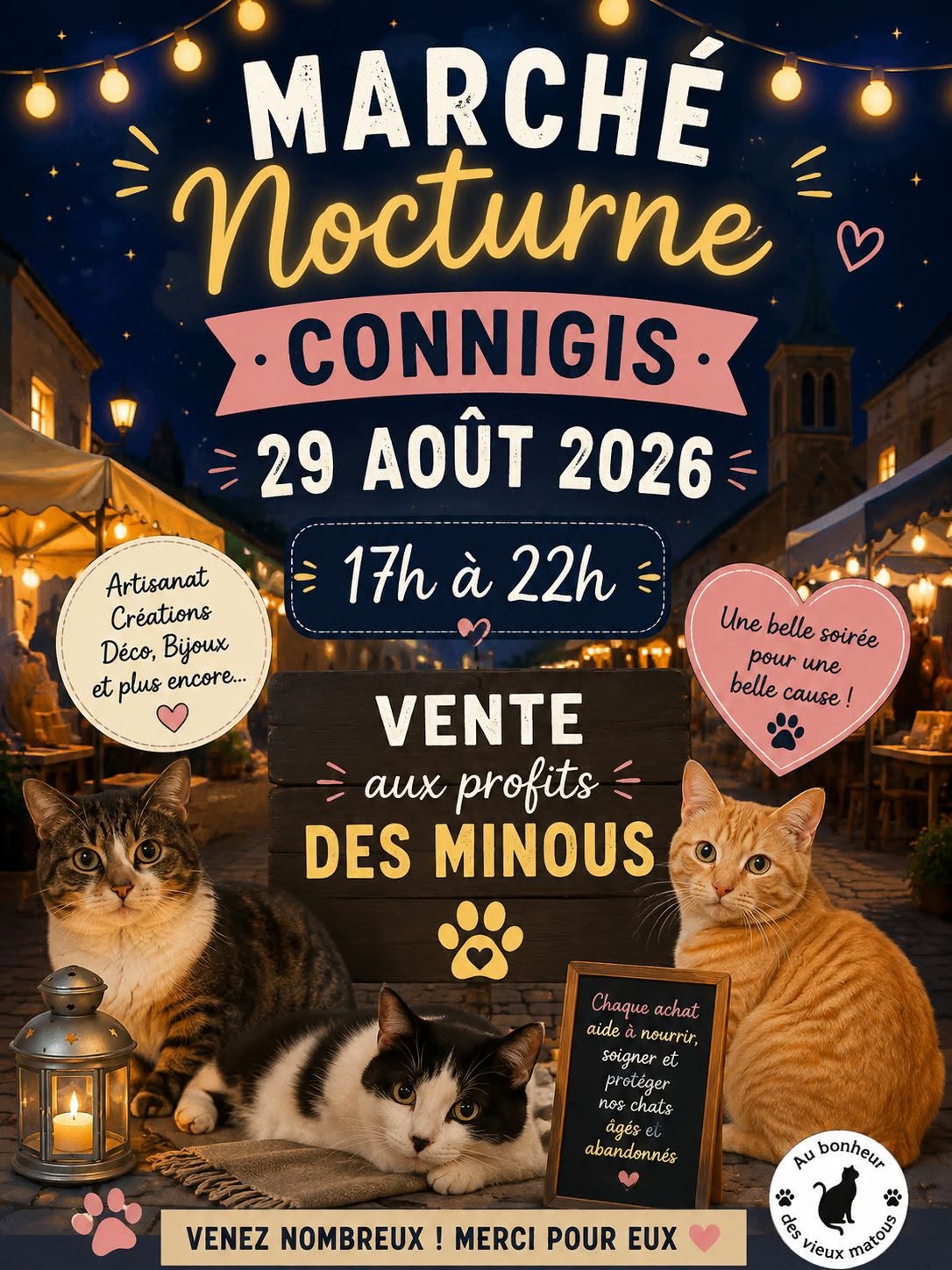 🌙🐾 MARCHÉ NOCTURNE À CONNIGIS ! 🐾🌙