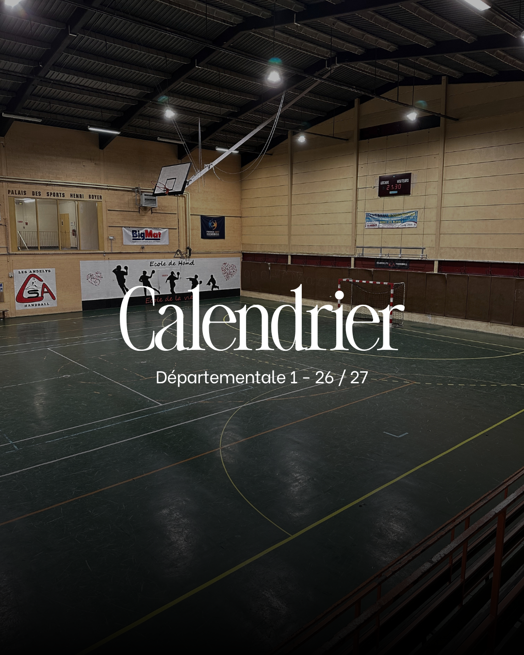 D1 M - Calendrier 26 / 27