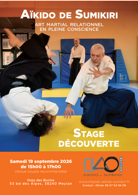 Stage découverte de l’Aïkido de Sumikiri Meylan: venez essayer !