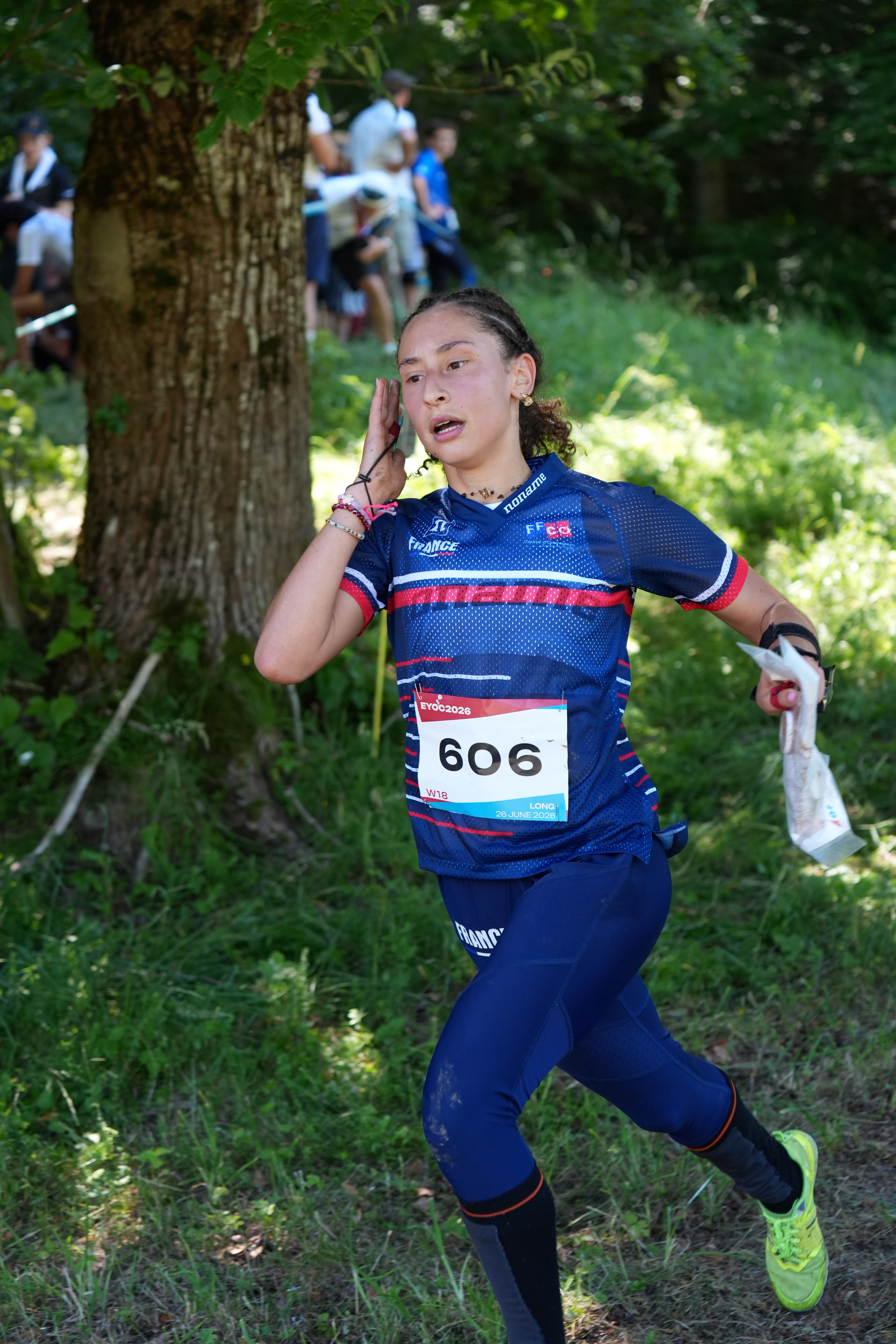 Inès en tête du premier relais
