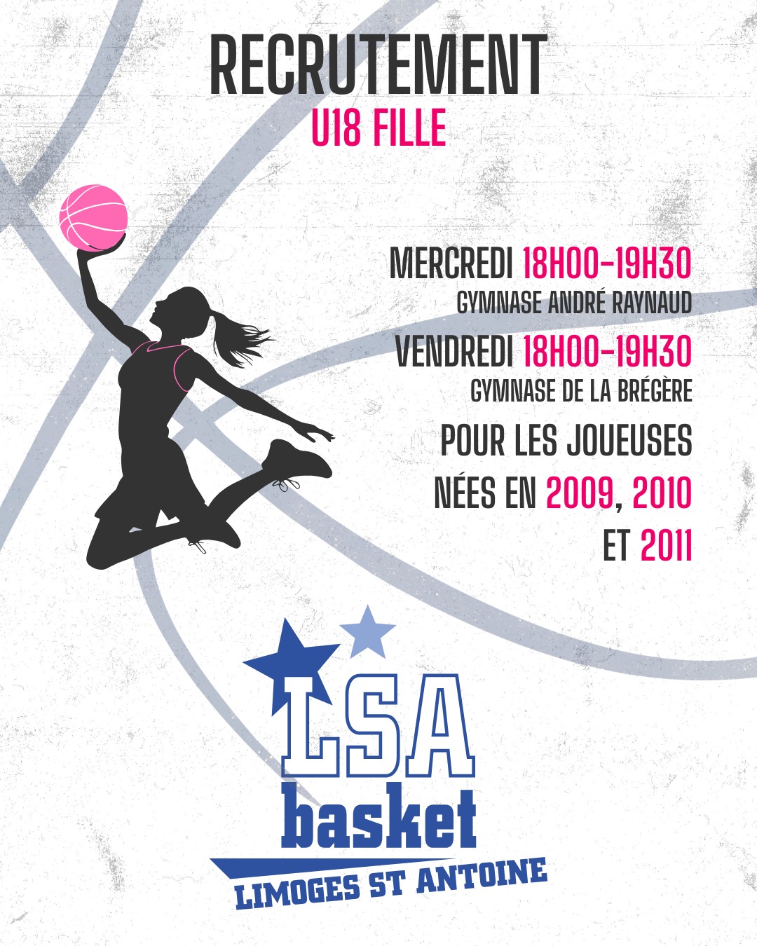 Recrutement-U18filles LSA 2026