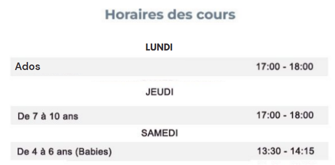 Horaires-julie