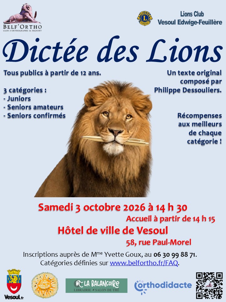 Dictee-du-Lions-Club-VEF-affiche