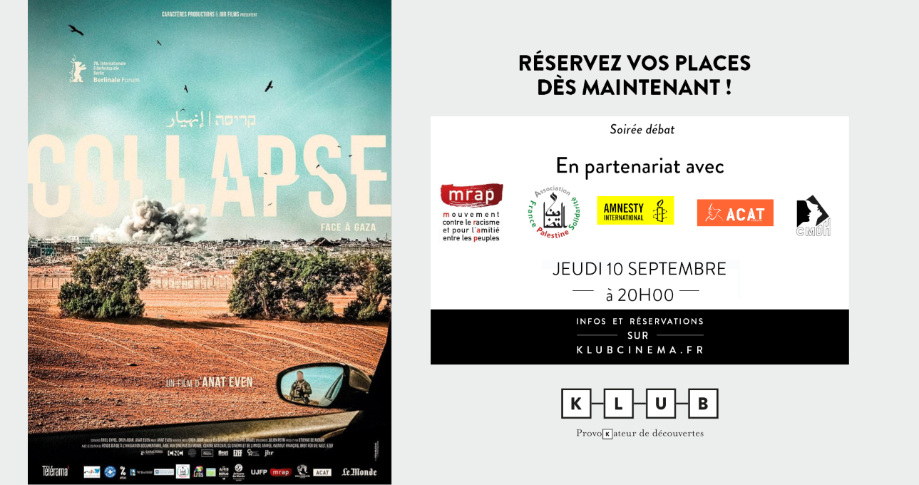 Ciné-Débat: COLLAPSE. FACE A GAZA
