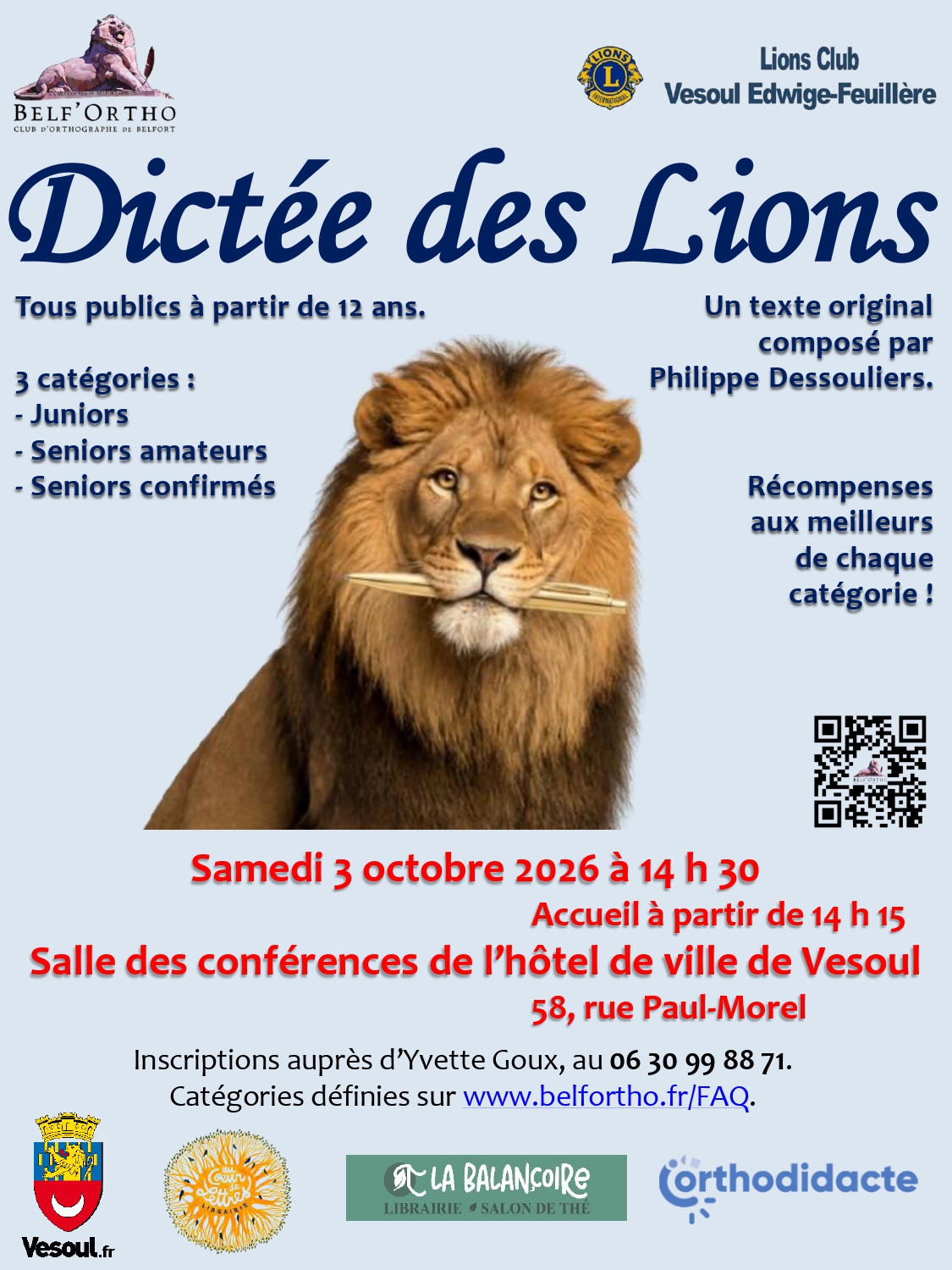 Dictee-du-Lions-Club-VEF-affiche