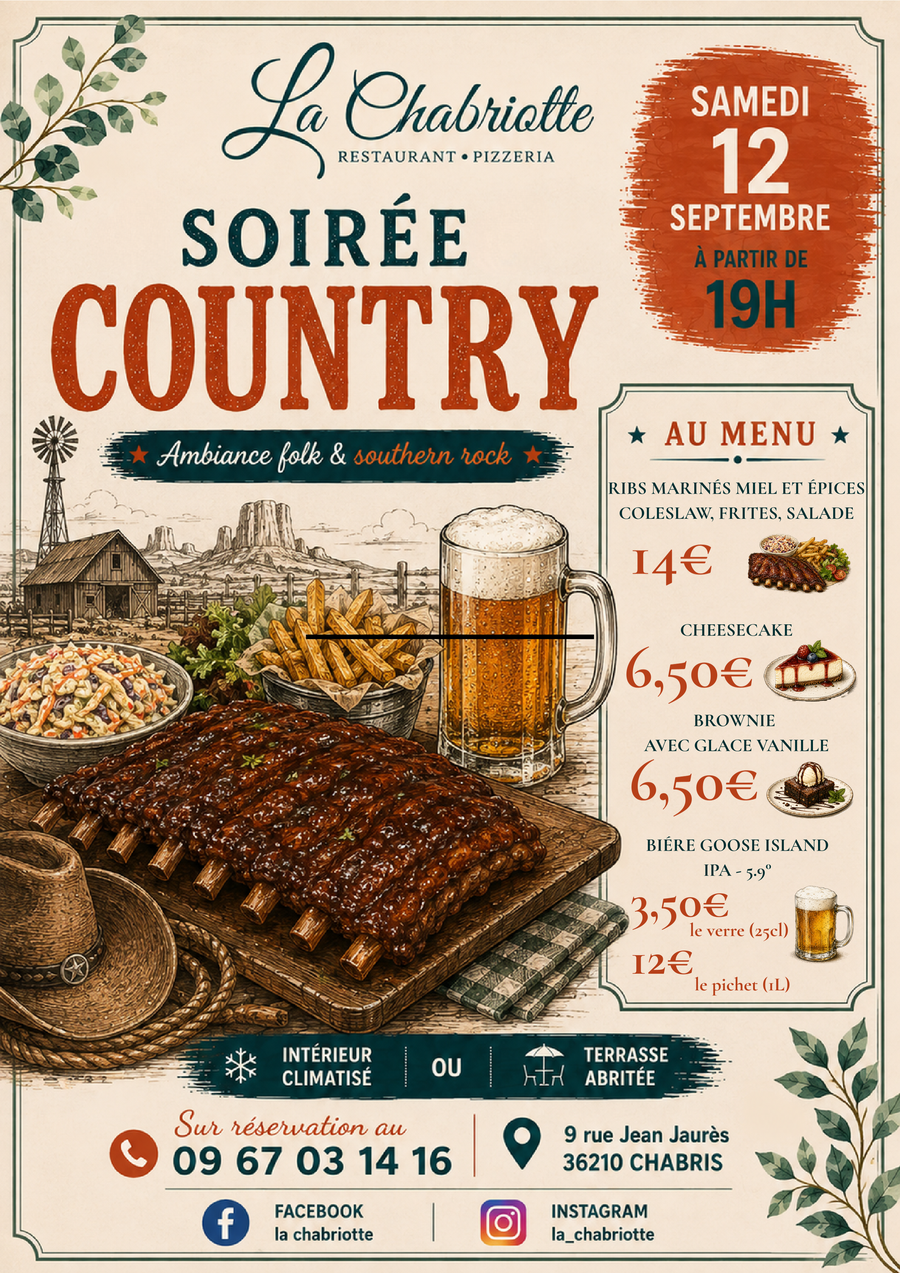 La chabriotte : soirée country