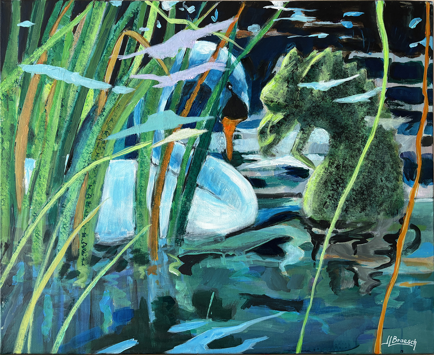 VOUS ICI ?
Acrylique sur toile 59 x 72 cm
