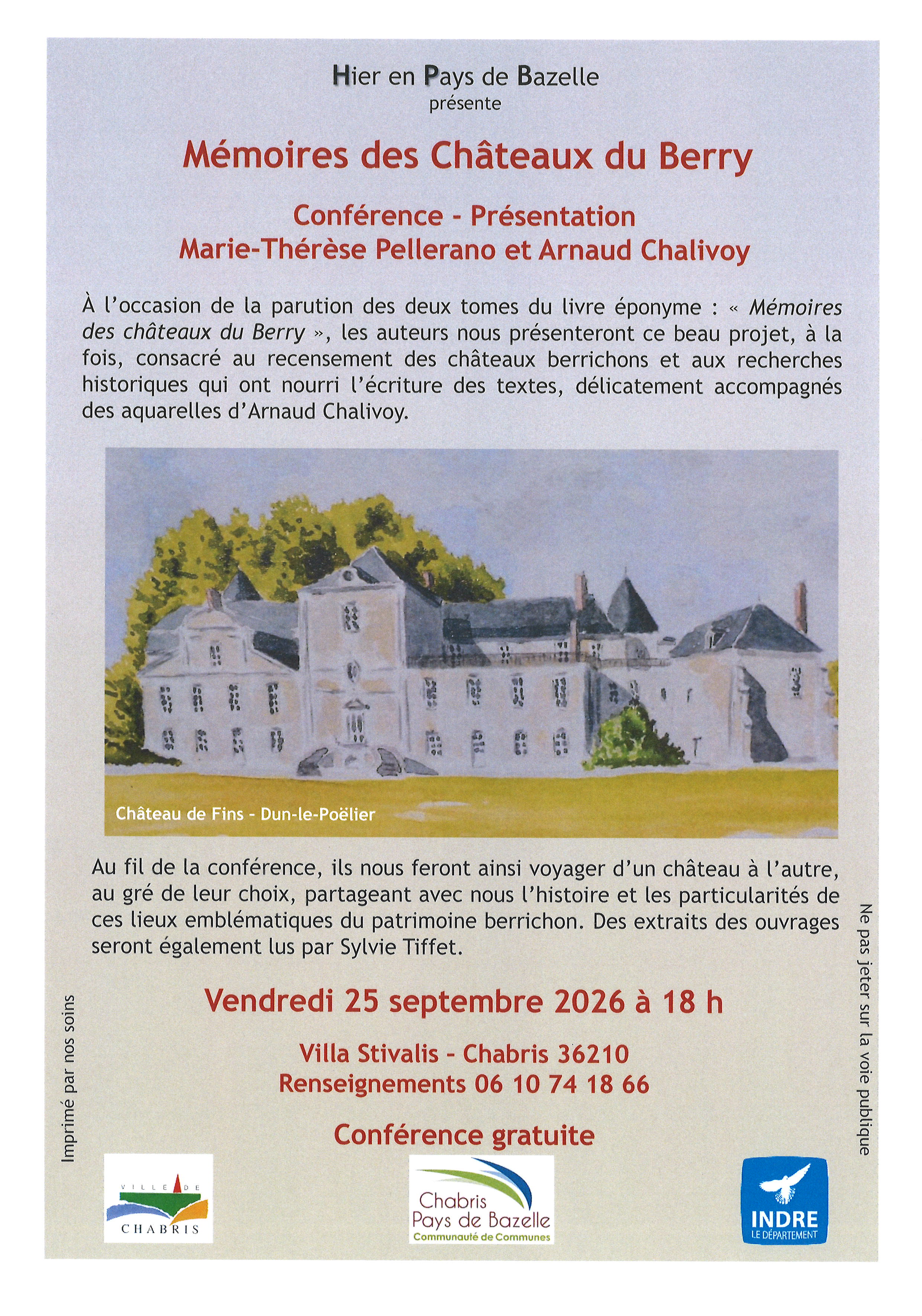 Hier en Pays de Bazelle : conférence